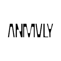 a black and white image of the word amvma